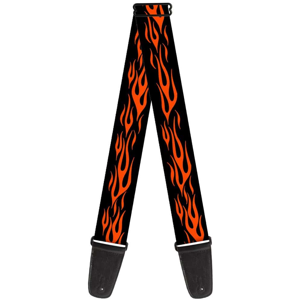 Correa para guitarra Buckle-Down Llamas Naranja 2 pulgadas