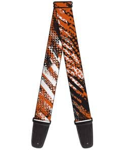 Correa de guitarra Buckle-Down - Grunge Tread Orange, 2" de