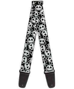 Correa de guitarra Buckle-Down, Oso panda disperso dibujo
