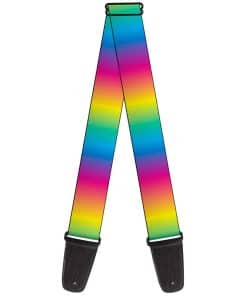 Correa de guitarra Buckle-Down - Degradado de arco iris -