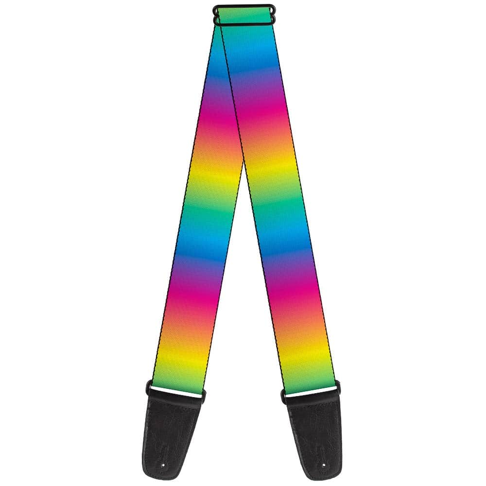 Correa de guitarra Buckle-Down - Degradado de arco iris -