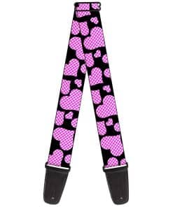 Correa para guitarra Buckle-Down Hearts de los años ochenta
