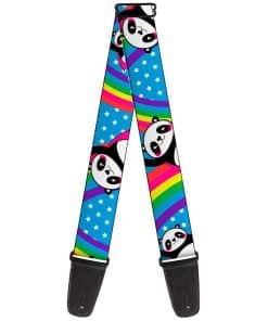 Correa de Guitarra Buckle-Down Pandas Arcoíris Estrellas 2