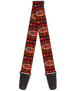 Correa de guitarra Buckle-Down Virgen de Guadalupe Rosas