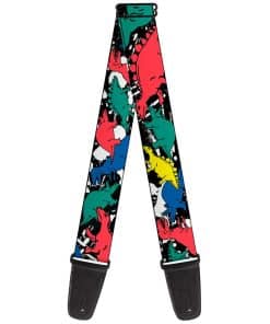 Correa de Guitarra Buckle-Down Dinosaurios Salpicadura de