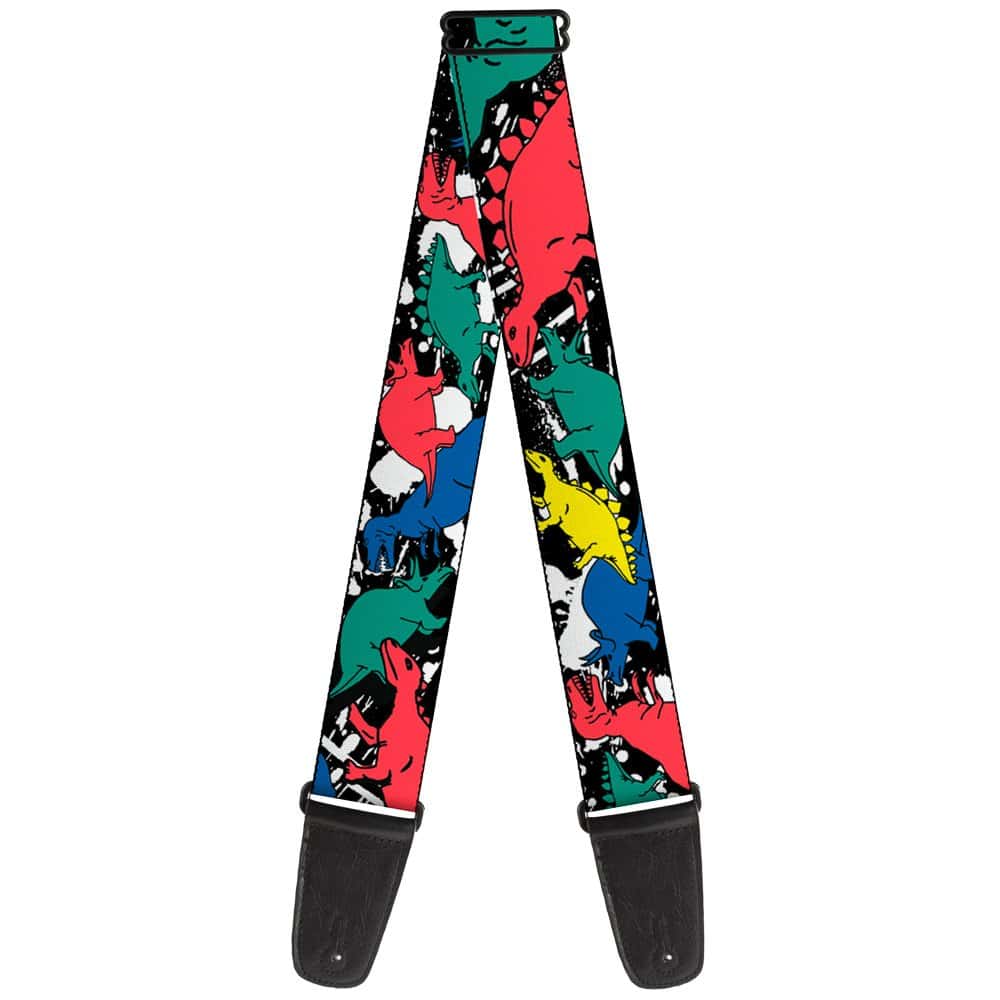 Correa de Guitarra Buckle-Down Dinosaurios Salpicadura de