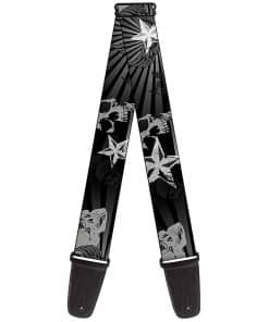Correa de guitarra Buckle-Down - Cráneos y estrellas Die