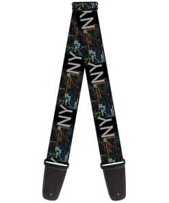 Correa para guitarra Buckle-Down - New York Subway, 2" de