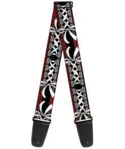 Correa de Guitarra Buckle-Down Corset Lace Up Bow Rojo