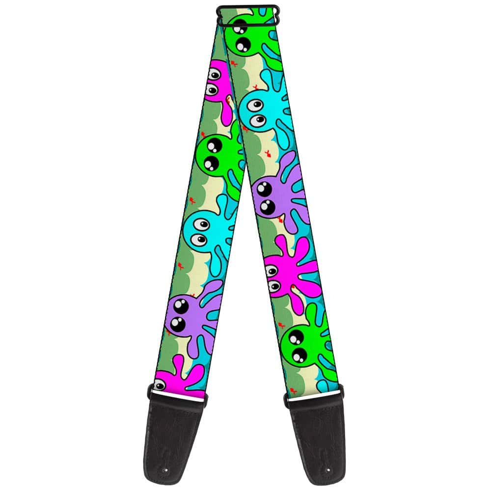Correa de Guitarra Buckle-Down Octopus Cartoon 2 Pulgadas