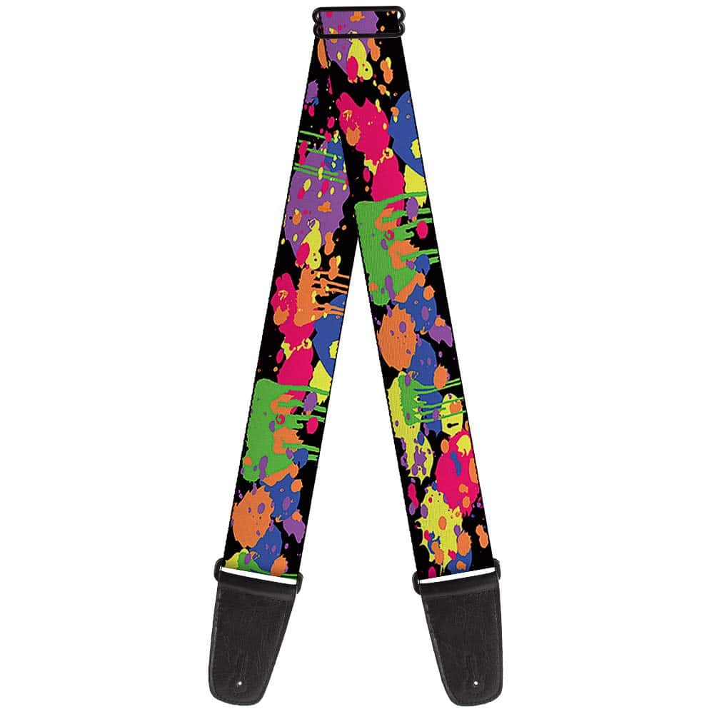 Correa de guitarra Buckle-Down - Pintura en salpicaduras