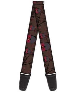 Correa de Guitarra Buckle-Down Búhos en Árboles Morado de 2