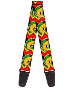 Correas de guitarra Buckle-Down Taco Man de 2 pulgadas de