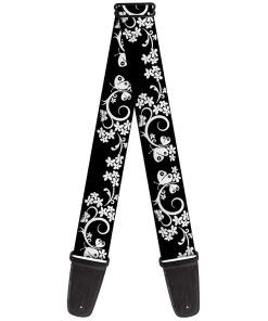 Correa de guitarra Buckle-Down - Mariposa Jardín 2, 2"