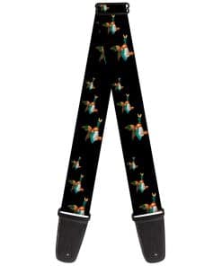 Correa para guitarra Buckle-Down Flying Mallards Negra de 2