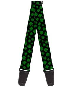 Correa para guitarra Buckle-Down San Patricio Tréboles