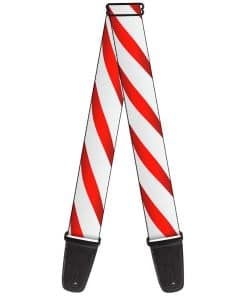 Correa de guitarra Buckle-Down Candy Cane de 2 pulgadas de
