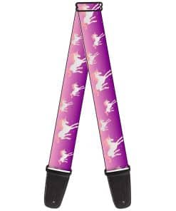 Correa de guitarra Buckle-Down, Unicornio Chispeante Morado