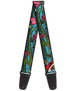 Correa de Guitarra Buckle-Down Live Hard Die Young Close Up