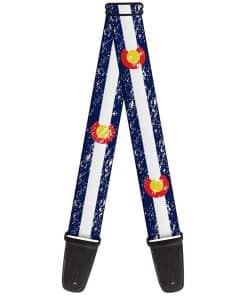 Correa de guitarra Buckle-Down - Colorado Bandera4