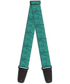 Correa de guitarra Buckle-Down - Ditsy Floral Teal/Light