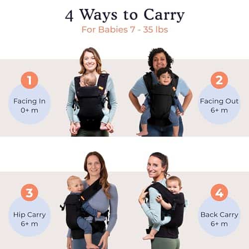 Portabebés Beco Gemini Recién Nacido a Niño Pequeño - - Imagen 3