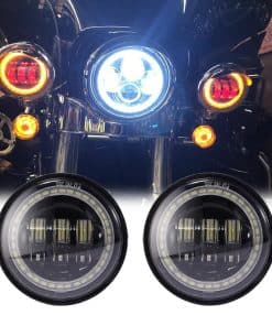 Faros de Niebla LED redondos de 4.5 pulgadas en negro con