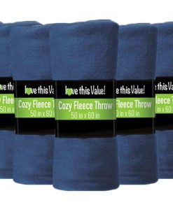 Paquete de 12 Mantas de Polar Suave Imperial Home al por