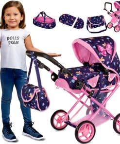 Carriola de muñeca Kinderplay | Cochecito de bebé de muñeca