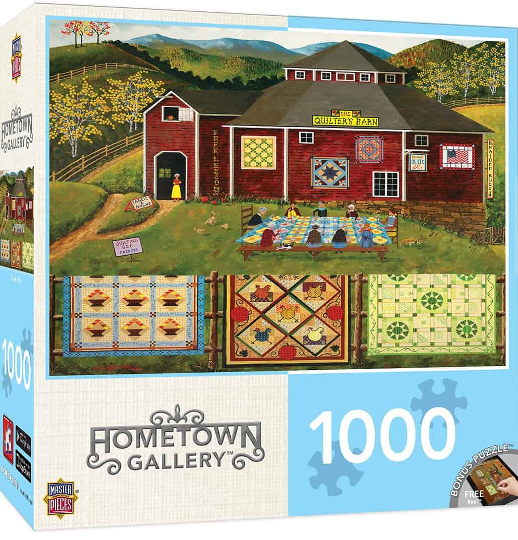 Rompecabezas MasterPieces Hometown Gallery Quilter's Barn,