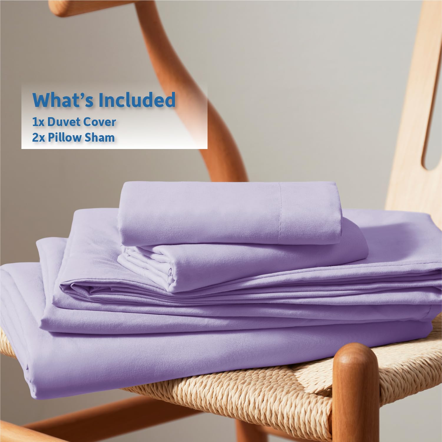 Juego de Funda de Edredón California King Nestl Lavanda - - Imagen 10