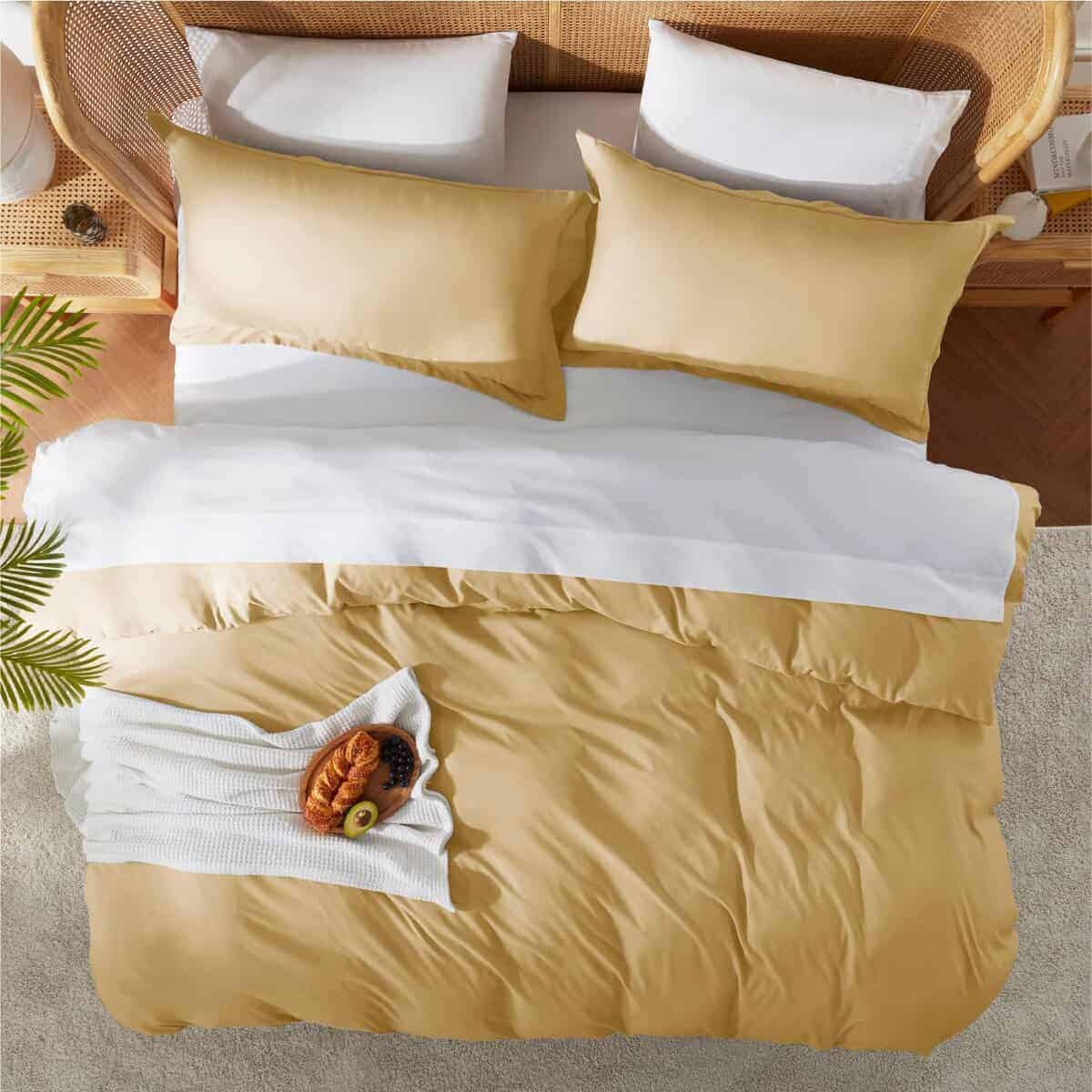 Juego de Funda de Edredón Nestl Camel Gold Tamaño Completo - Imagen 6