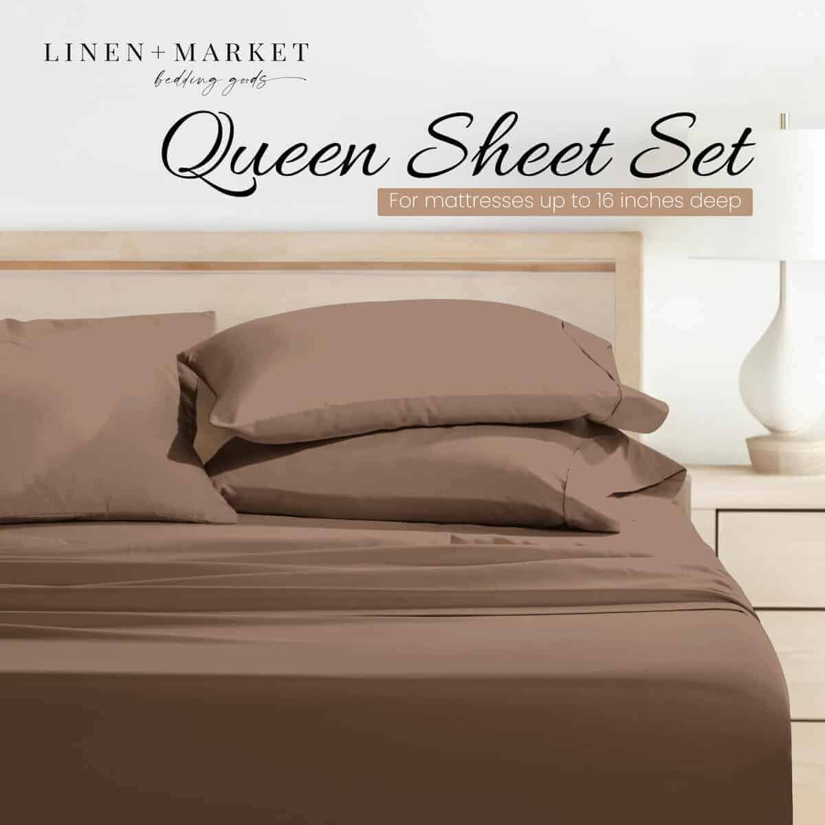 Juego de sábanas de microfibra doble cepillado Linen Market - Imagen 8