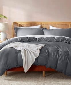 Juego de Funda Nórdica California King Nestl Gris Oscuro -