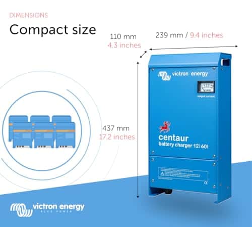 Cargador de batería de 12 voltios 60 amperios 3 bancos - Imagen 4
