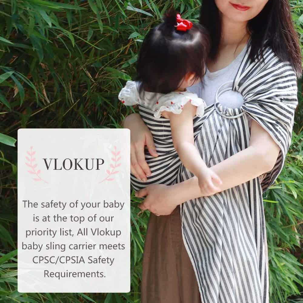 Fular Portabebés Vlokup Ring Sling, Fular Portabebés de - Imagen 7