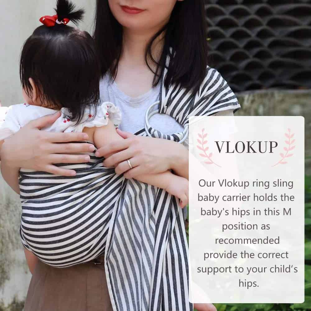 Fular Portabebés Vlokup Ring Sling, Fular Portabebés de - Imagen 6