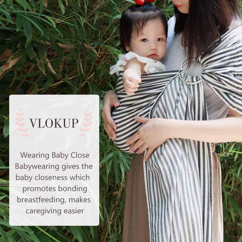 Fular Portabebés Vlokup Ring Sling, Fular Portabebés de - Imagen 4