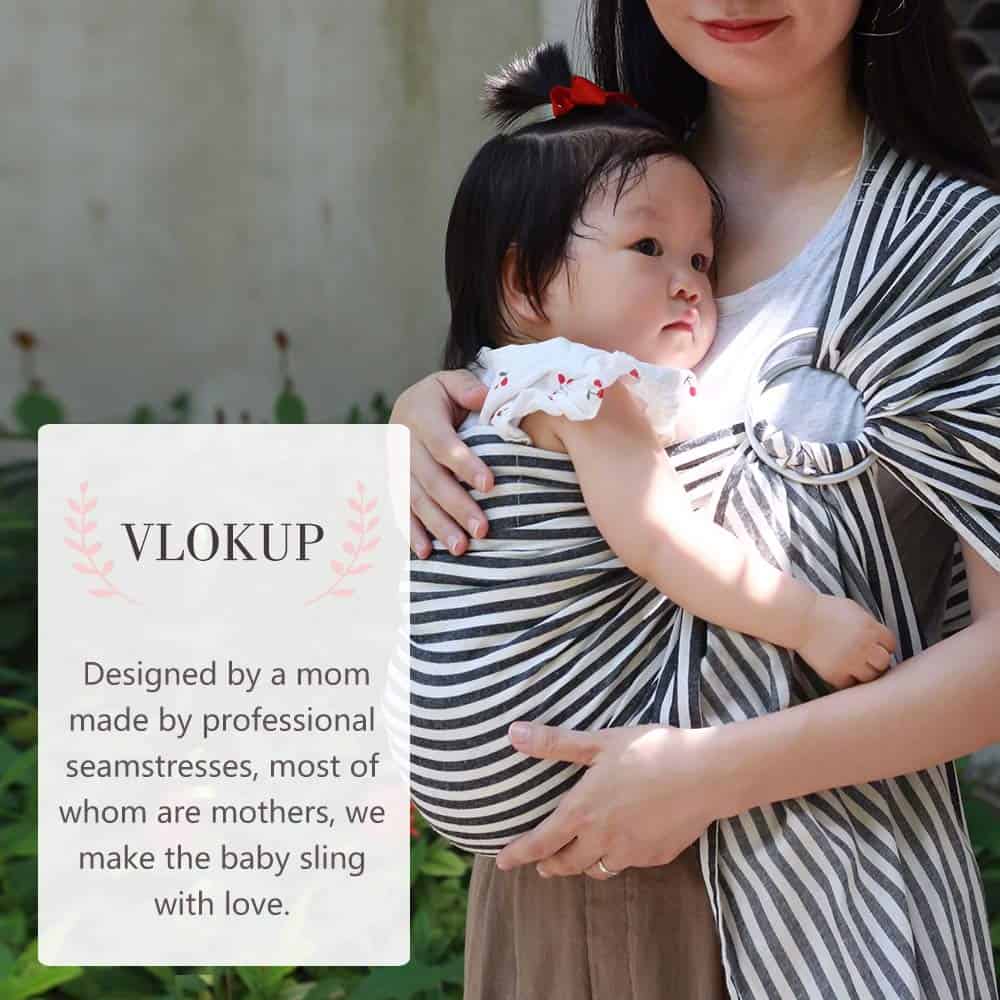 Fular Portabebés Vlokup Ring Sling, Fular Portabebés de - Imagen 8