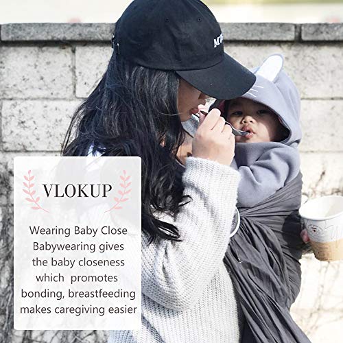 Portabebés Vlokup Ring Sling, Portador de bebé de algodón - Imagen 4