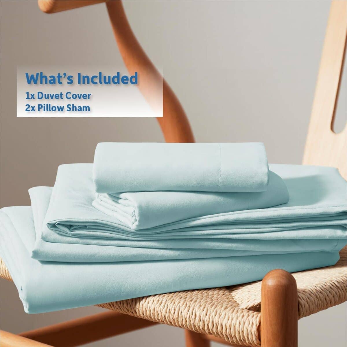 Funda de Edredón Azul Claro Nestl Full Size - Juego de - Imagen 10