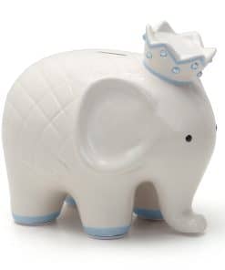 Alcancía de Elefante de Cerámica Coco para Niños, Azul