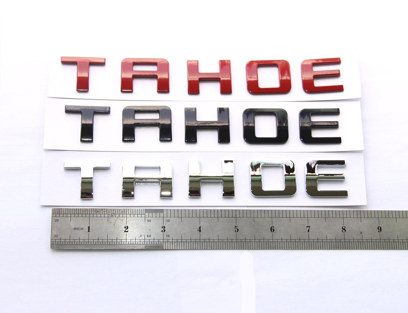 2 Pack de Emblemas de Placa de Nombre Tahoe OEM Negro - Imagen 5