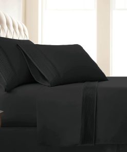 Juego de sábanas Vilano Pleats de SouthShore -Negro