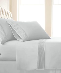 Juego de sábanas de 4 piezas SouthShore Fine -Blanco Brillan