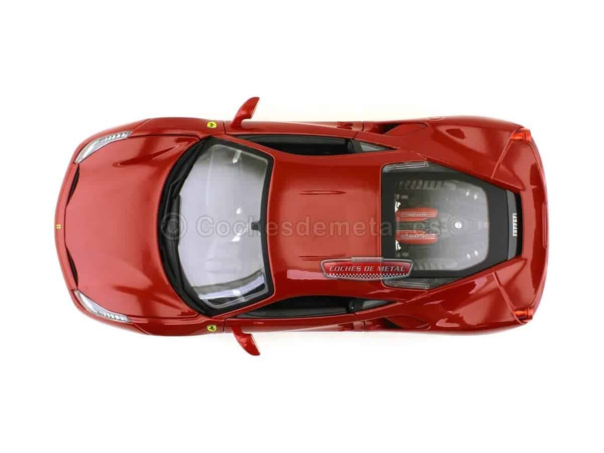 Ferrari Burago 1/18 Scale Diecast - 18-16008 488 GTB Rojo - Imagen 6
