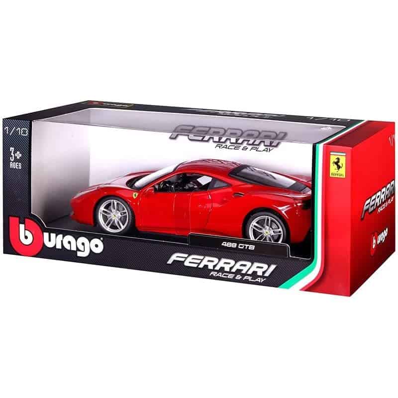 Ferrari Burago 1/18 Scale Diecast - 18-16008 488 GTB Rojo - Imagen 5