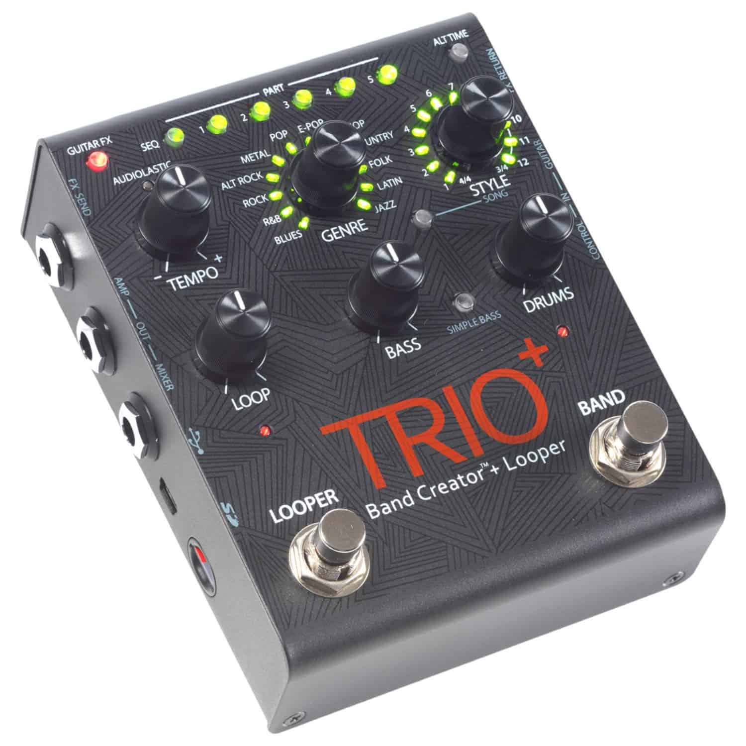 Pedal Creador de Banda y Looper DigiTech Trio+ con FS3X - Imagen 4