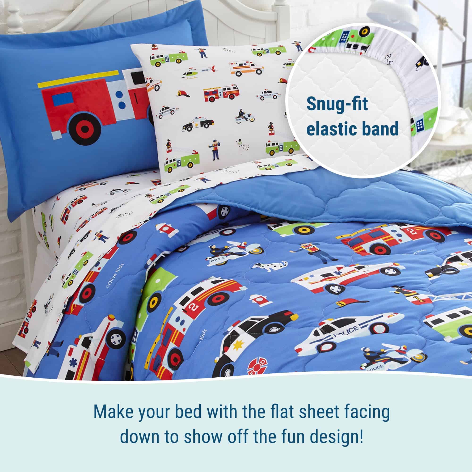 Wildkin Juego de Cama para Niños (5 Piezas) en Tamaño Twin - Imagen 5