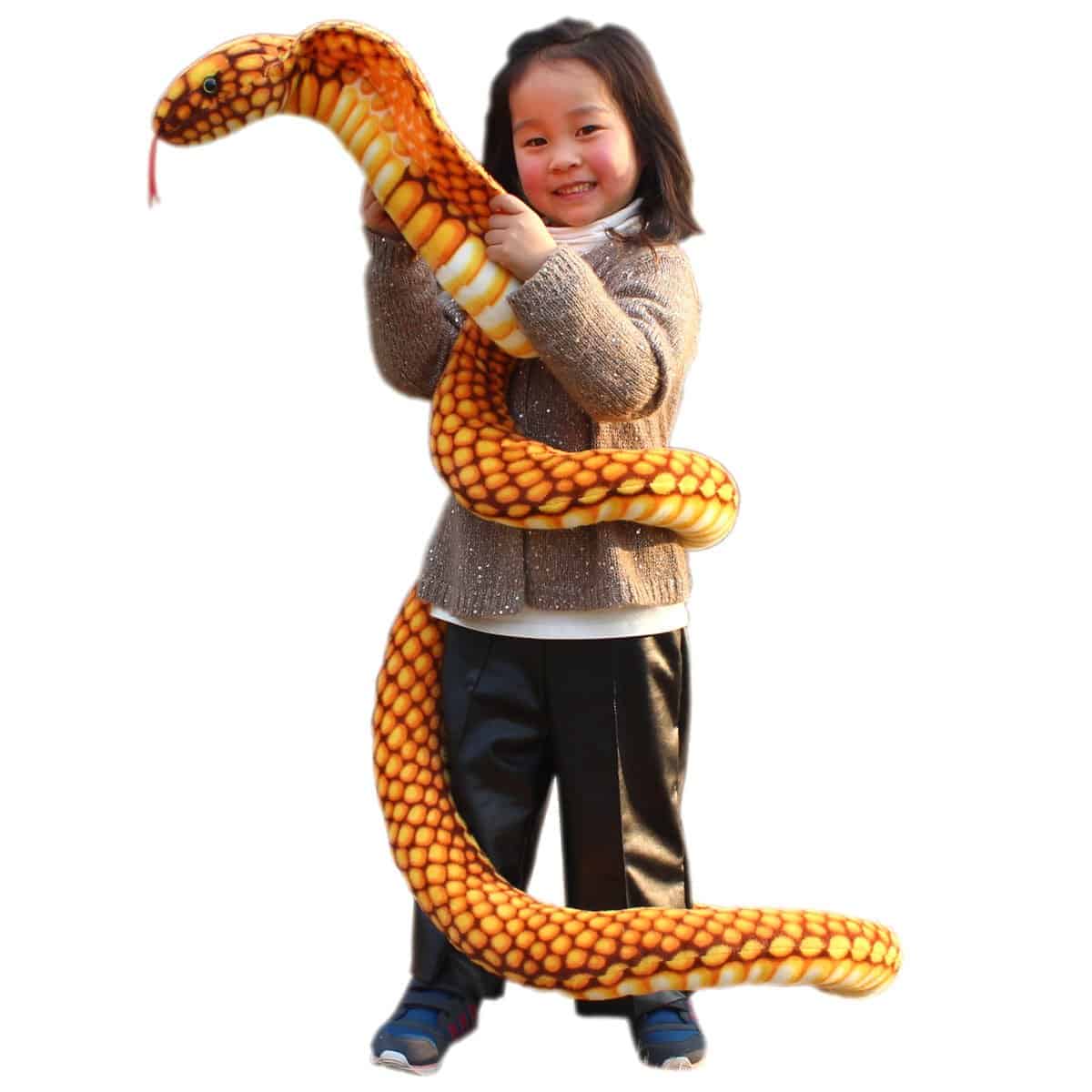 Jesonn Realistic Giant Stuffed Animals Cobra Plush Toy - Imagen 8